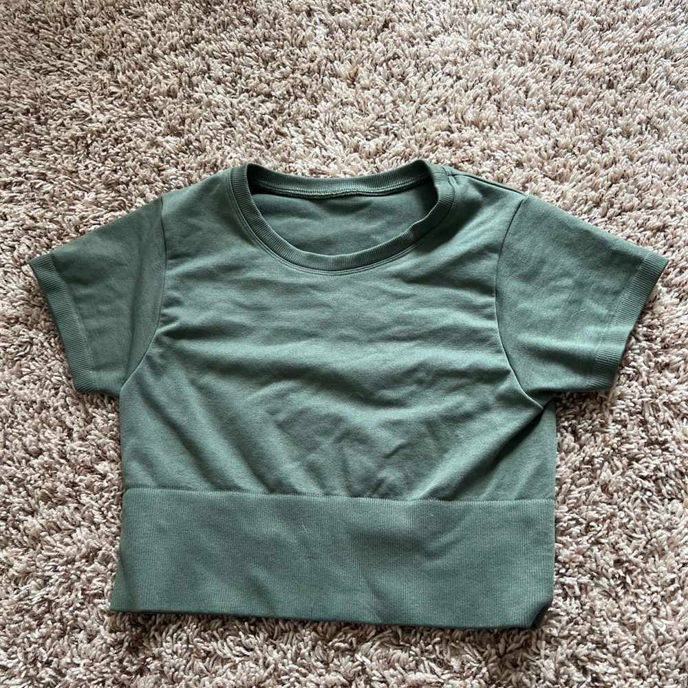 Aerie Green Crop Top